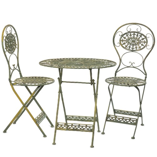 Bistro set antik grün - grün, 2