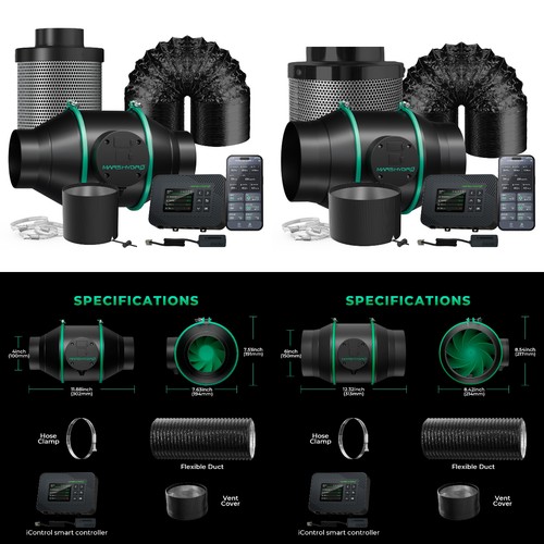 Mars hydro icontrol inline - mars, fan