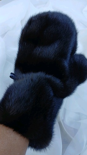 Pelz massage handschuh - pelz,