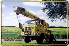 Blechschild Schild 20x30 cm - IFA W50 LA Kranaufbau Kran DDR LKW Oldtimer