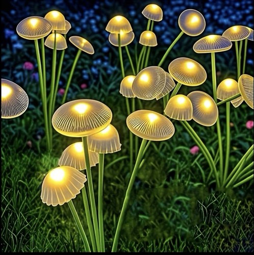 Solar gartenleuchte pilzform - solar,