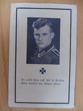 Sterbebild 2.WK aus Tachau Wachtmeister der Artillerie gef. bei Dubrowno