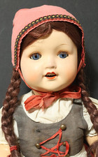 Alte Porzellankopfpuppe AM Armand Marseille 2966 Puppe Massepuppe Porzellankopf