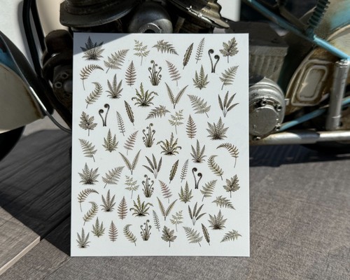 Vintage farn nailart - vintage,