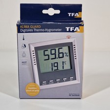 TFA Dostmann Klima Guard Thermo-/Hygrometer 30.5010 Digitales Thermometer Grau