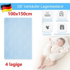 Inkontinenzunterlage Waschbar 100x150 cm Nässeschutz Betteinlage Bett Unterlage
