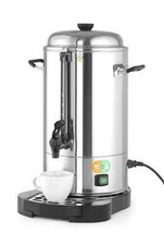 Hendi Rund-Filter-Kaffeemaschine Kaffee-Perkolator doppelwandig 10 Liter Silber