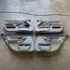 4er Set BMW E39 Türverkleidung Türpappen Fensterheber Türgriff Abdeckung Grau