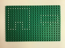 Lego grundplatte grün - grün, 16x32