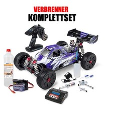 Carson 204036 Virus 4.0 V21 1:8 Nitro Buggy 2,4GHz RTR blau - Starter-Set
