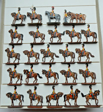 PREUSSEN 1813-15  Kürassier Rgt    Garde du Corps  24 Fig  30mm flache Zinnfig