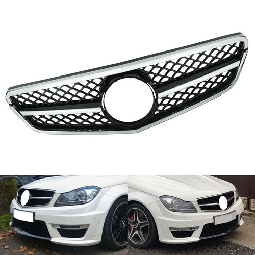 Kühlergrill schwarz chrom - kühlergrill,