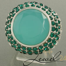 Sarah Kern Damen Cocktail Ring rhodiniert mit Kristalle Damenring groß