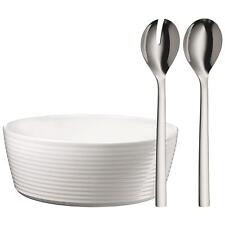 WMF Salat-Set NUOVA 3 teilig mit Salatschüssel 3,5 Liter und Salatbesteck 30 cm