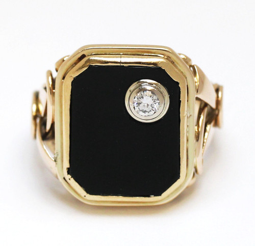 Antiker herrenring karat - antiker, 14