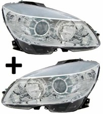 SCHEINWERFER VORNE LINKS + RECHTS ELEKTRISCH H7 H7  MERCEDES C W204 2007-03.2011