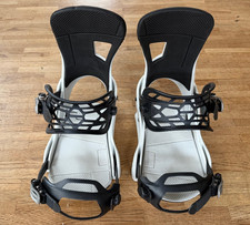 BURTON Freestyle grey Snowboard Bindung All Mountain Größe M Reflex Top Zustand