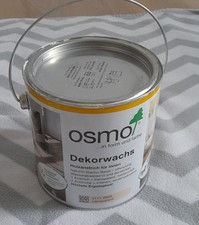 Osmo  Dekorwachs 2,5 l  tramsparent weiß Holzfarbe Öl Wachs Fussboden Möbel