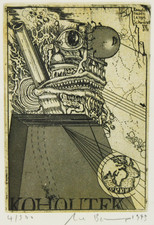 Original Radierung Uwe Bremer