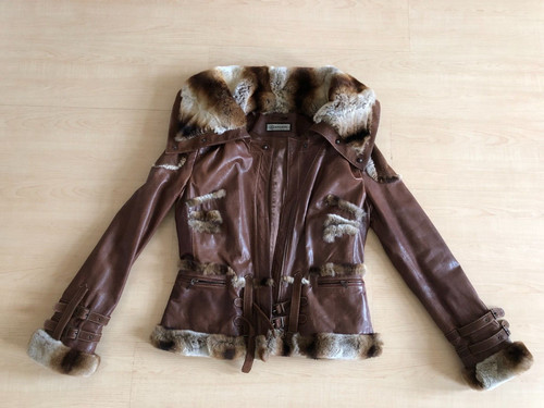 Coole echt leder jacke biker - leder,
