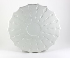 IKEA Deko Kerzenteller Kerzentablett Kerzenhalter Untersetzer beige weiß 27 cm 