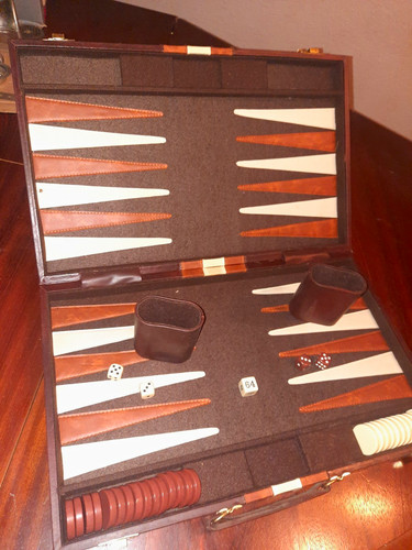 Backgammon koffer brettspiel - koffer,