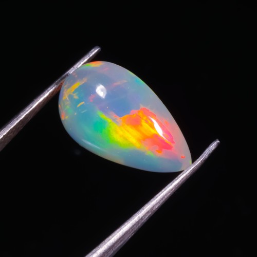 Feueropal cabochon birnenform - cabochon,