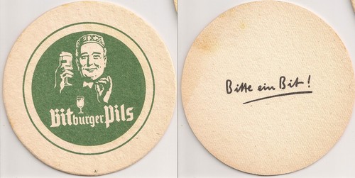 Bitburger alter bierdeckel - -,