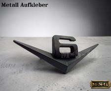 3D V6  Metall Aufkleber Auto