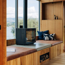 Hergom Glance LVP Kaminofen Gusseisen Schwarz Kamin Ofen Holzofen