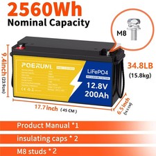 NEW 12V 200AH LiFePO4 Lithium