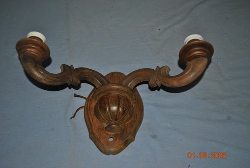 Alte antike holz wandlampe - antike,