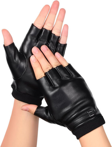 Fingerlose lederhandschuhe - fingerlose,
