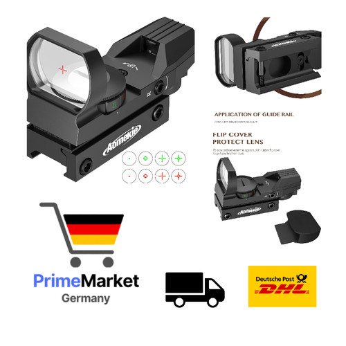 Red dot visier - dot, schiene