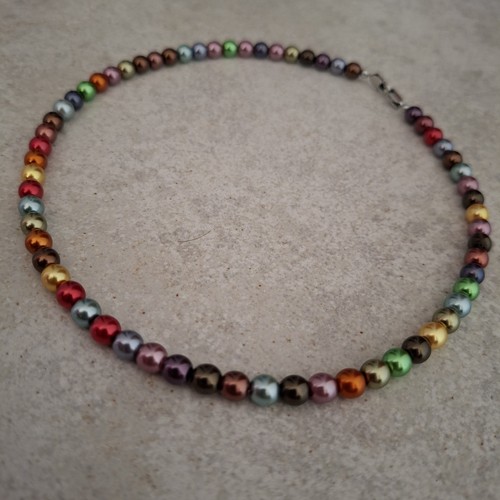 Bunte perlenhalskette collier - bunte,