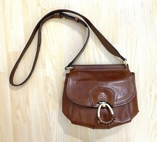 The Bridge Erica Damen Umhängetasche aus Leder, Cognac Top-Zustand