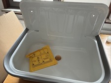 Außenwaschbecken Stahl weiß