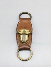 Mulberry Push Lock Release Schlüsselanhänger in Eichenleder 