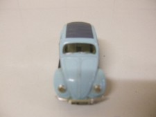 Modellauto VW Käfer Hellblau Dinky Brezelfenster Dachrollo