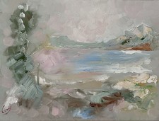 Gemälde landschaft see - landschaft,