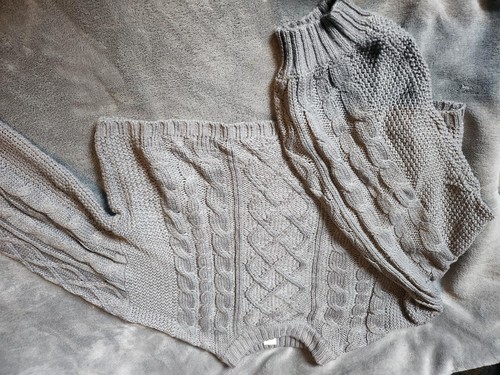 Strickpullover bauchfrei grau