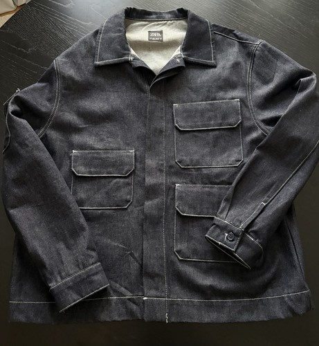 Zara jeansjacke multipocket - jeansjacke,