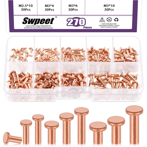 Nieten kupfer set - nieten,