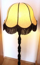 Massivholz Stehlampe mit Schirm