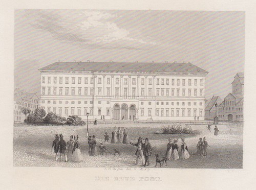 Leipzig postgebäude original - leipzig,