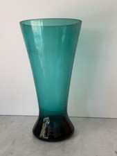 Vintage Vase Glas Türkis