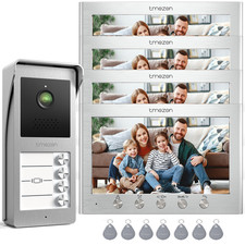 4 Familienhaus 2 DRAHT VIDEO TÜRSPRECHANLAGE SPRECHANLAGE Gegensprechanlage RFID