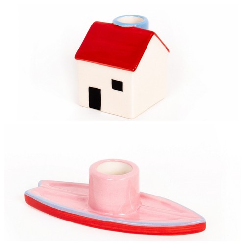 Kerzenständer haus surfbrett - kerzenständer,