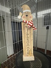 Elch Schild Willkommen mit Beleuchtung