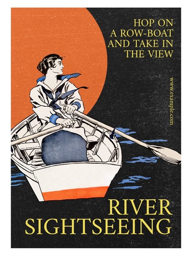 Vintage fluss sightseeing - vintage,